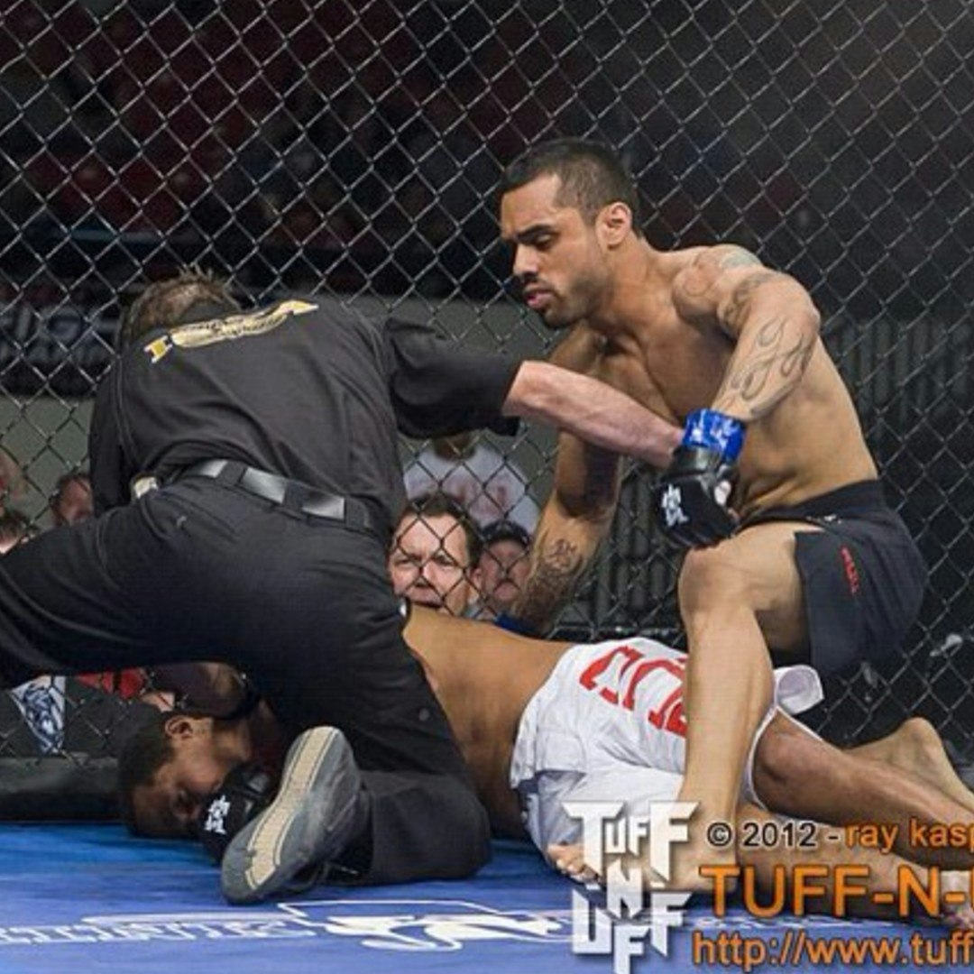 Nearly two years after having cancer removed from his left leg, Hansel Aquino fought in his first and only amateur MMA bout, knocking out his opponent in seven seconds.Photo Credit: Hansel Aquino